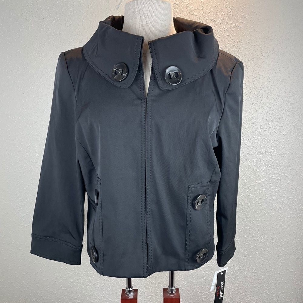 NWT Essentials by ABS Black Jacket Size L